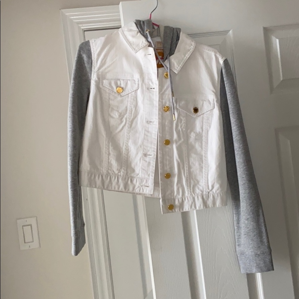 Michael Kors white/grey jean jacket